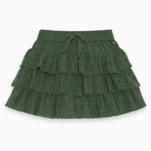 Military Green Frilled Skirt