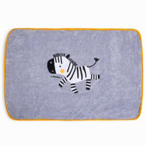 Fun Zebra Reversible Unisex White Stripes and Dots Blanket