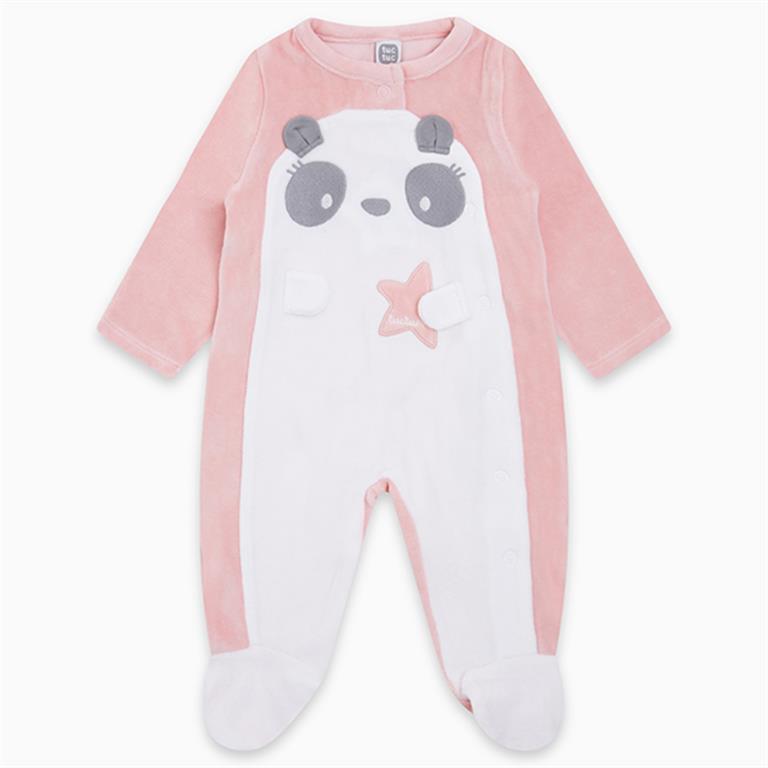 Velvet Pink Panda with Star Detail