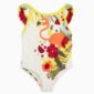 Tropical Swimsuit with frill straps
