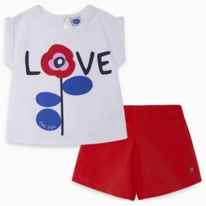 LOVE Cotton t-shirt and shorts