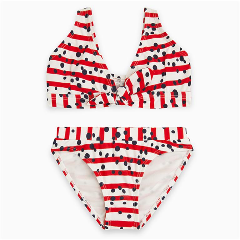 Dots and Stripes Red Bikini